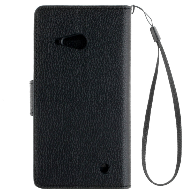 For Nokia Lumia 730 Litchi Texture Horizontal Flip Leather Case with Holder & Card Slots & Wallet & Photo Frame & Lanyard