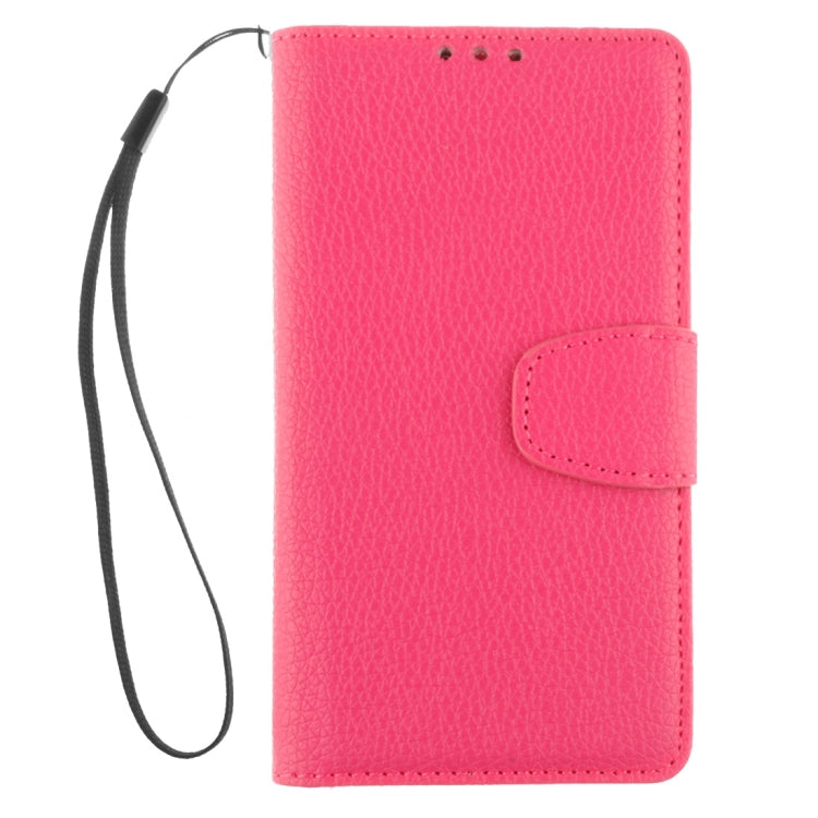 For Nokia Lumia 730 Litchi Texture Horizontal Flip Leather Case with Holder & Card Slots & Wallet & Photo Frame & Lanyard