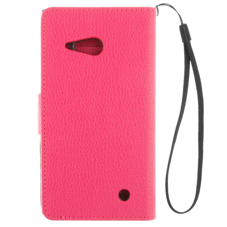 For Nokia Lumia 730 Litchi Texture Horizontal Flip Leather Case with Holder & Card Slots & Wallet & Photo Frame & Lanyard