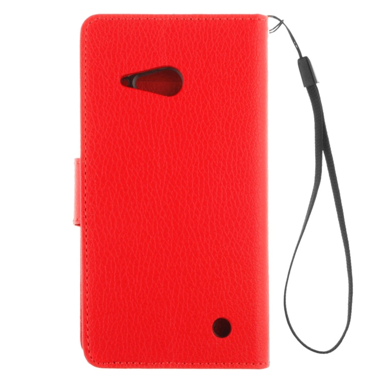 For Nokia Lumia 730 Litchi Texture Horizontal Flip Leather Case with Holder & Card Slots & Wallet & Photo Frame & Lanyard