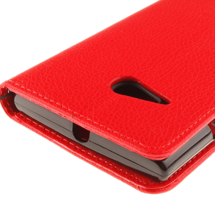 For Nokia Lumia 730 Litchi Texture Horizontal Flip Leather Case with Holder & Card Slots & Wallet & Photo Frame & Lanyard