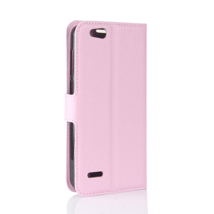 For ZTE  Tempo X / N9137 Litchi Texture Horizontal Flip Leather Case with Holder & Card Slots & Wallet