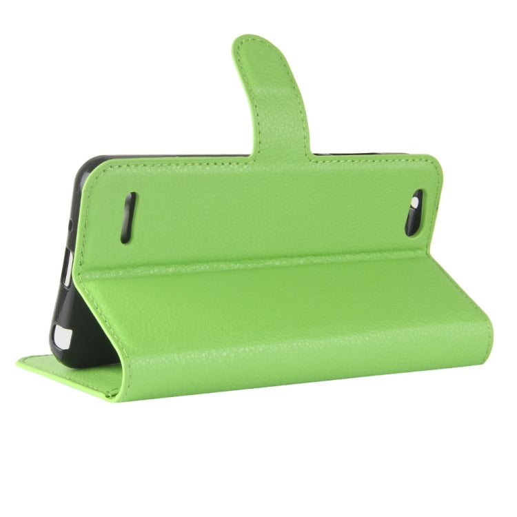 For ZTE  Tempo X / N9137 Litchi Texture Horizontal Flip Leather Case with Holder & Card Slots & Wallet