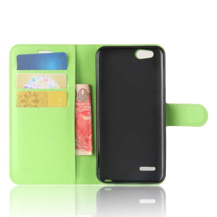 For ZTE  Tempo X / N9137 Litchi Texture Horizontal Flip Leather Case with Holder & Card Slots & Wallet