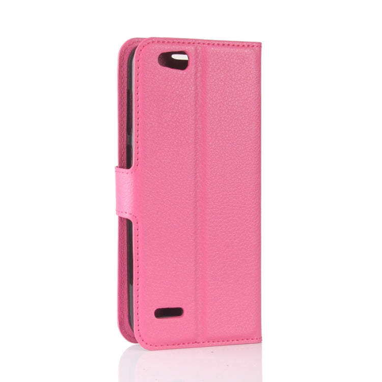 For ZTE  Tempo X / N9137 Litchi Texture Horizontal Flip Leather Case with Holder & Card Slots & Wallet