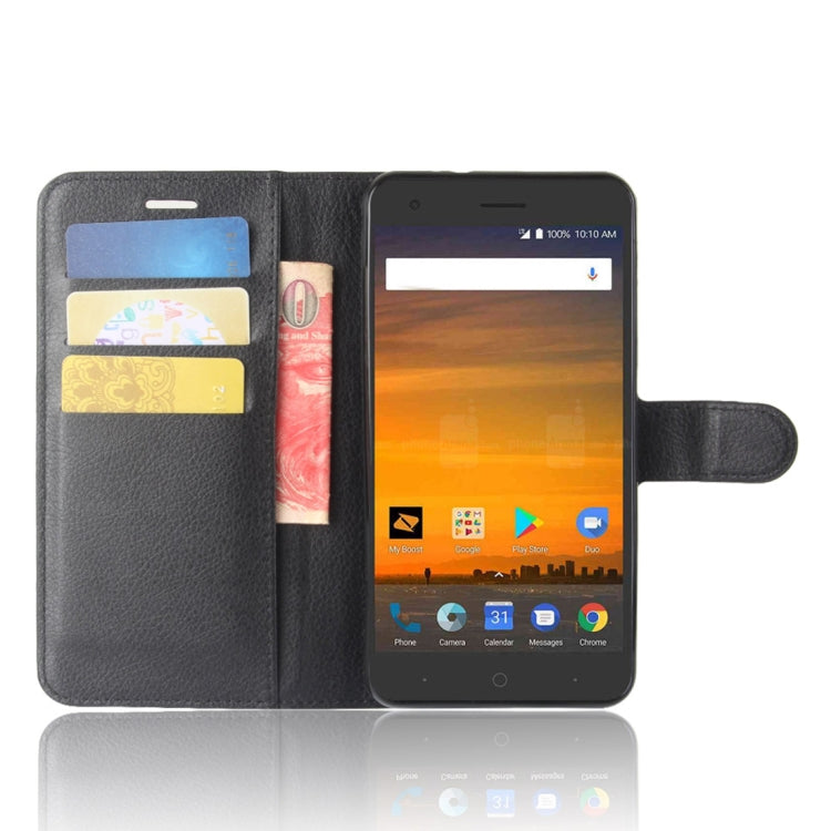 ZTE Blade Force / N9517 Litchi Texture Horizontal Flip Leather Case with Holder & Card Slots & Wallet