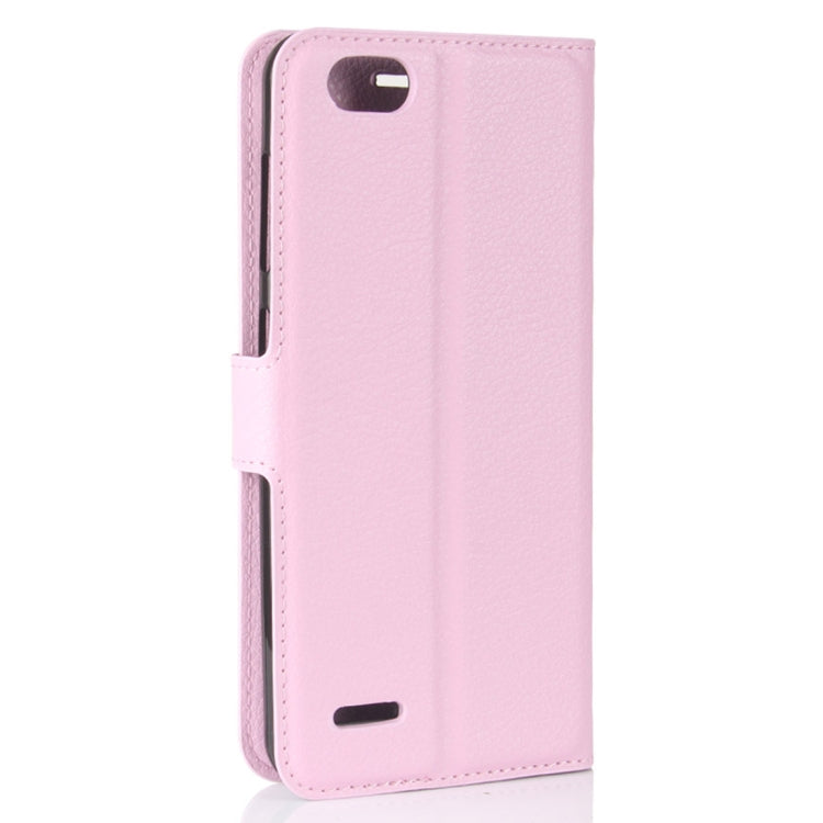 ZTE Blade Force / N9517 Litchi Texture Horizontal Flip Leather Case with Holder & Card Slots & Wallet