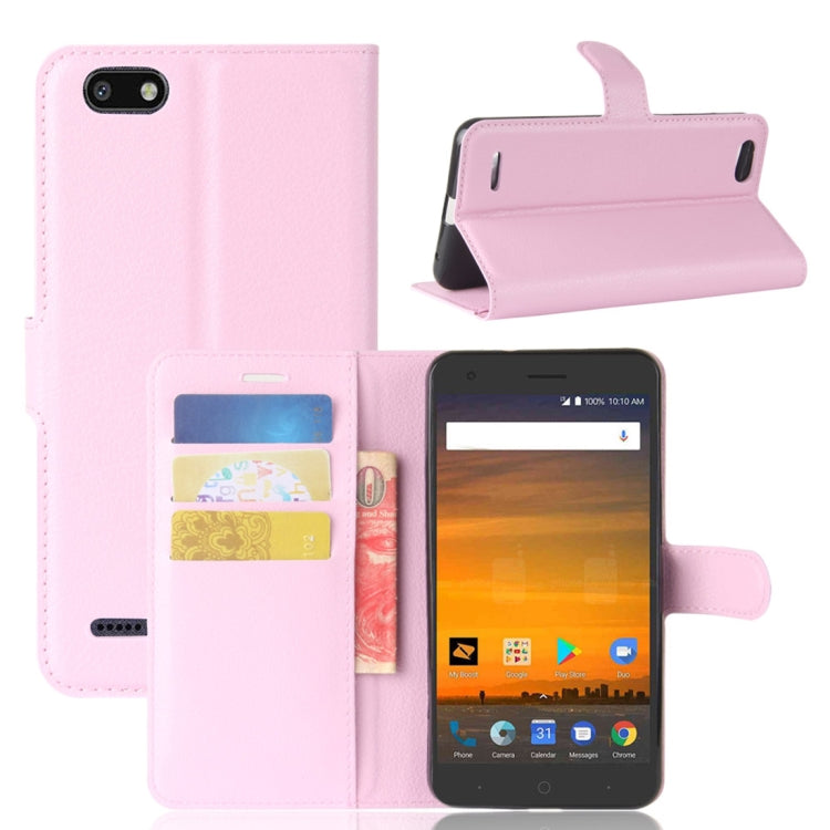 ZTE Blade Force / N9517 Litchi Texture Horizontal Flip Leather Case with Holder & Card Slots & Wallet