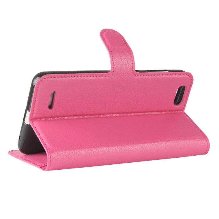 ZTE Blade Force / N9517 Litchi Texture Horizontal Flip Leather Case with Holder & Card Slots & Wallet