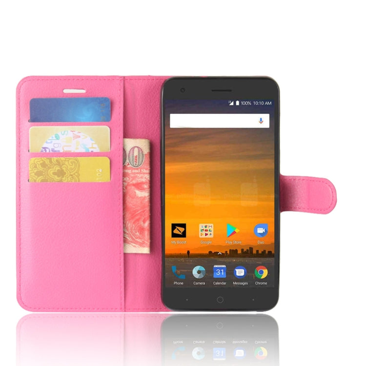 ZTE Blade Force / N9517 Litchi Texture Horizontal Flip Leather Case with Holder & Card Slots & Wallet