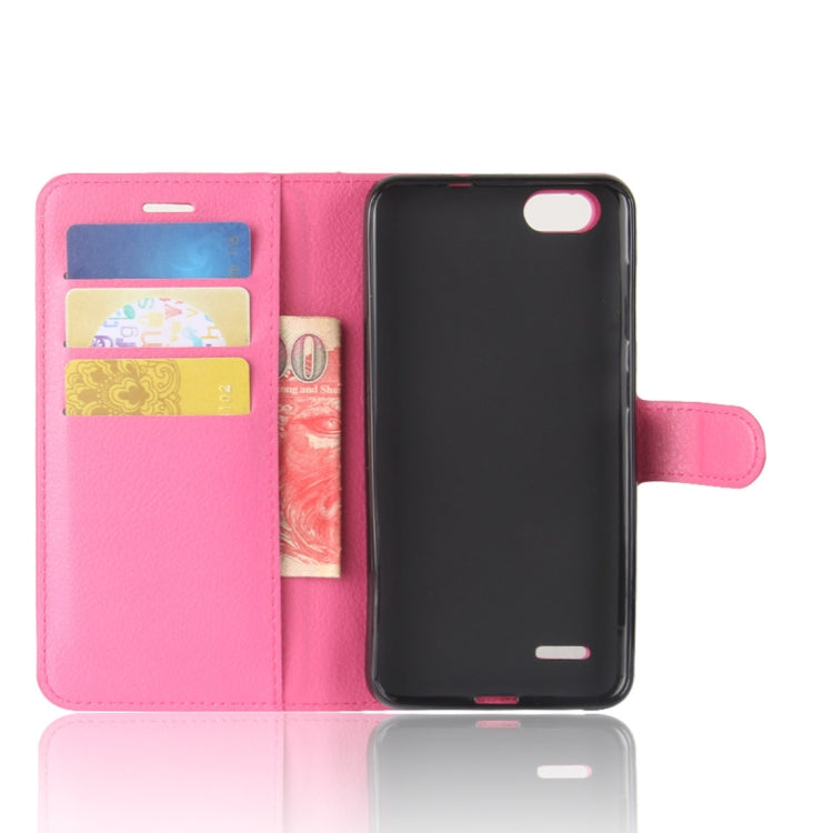 ZTE Blade Force / N9517 Litchi Texture Horizontal Flip Leather Case with Holder & Card Slots & Wallet