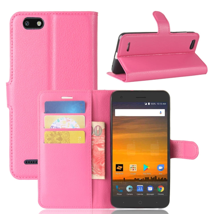 ZTE Blade Force / N9517 Litchi Texture Horizontal Flip Leather Case with Holder & Card Slots & Wallet