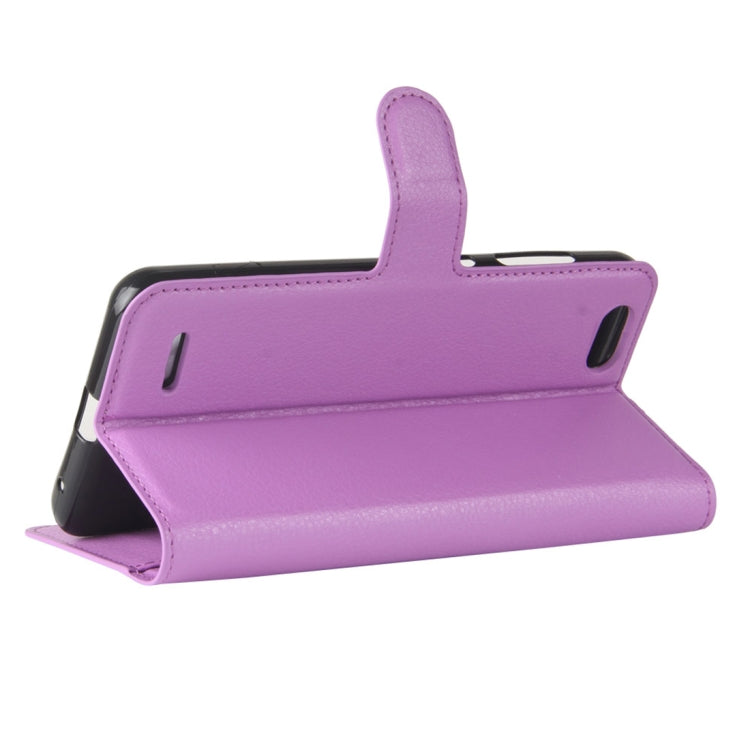 ZTE Blade Force / N9517 Litchi Texture Horizontal Flip Leather Case with Holder & Card Slots & Wallet