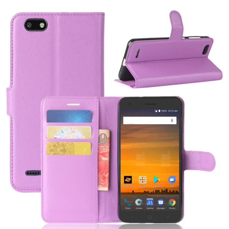 ZTE Blade Force / N9517 Litchi Texture Horizontal Flip Leather Case with Holder & Card Slots & Wallet