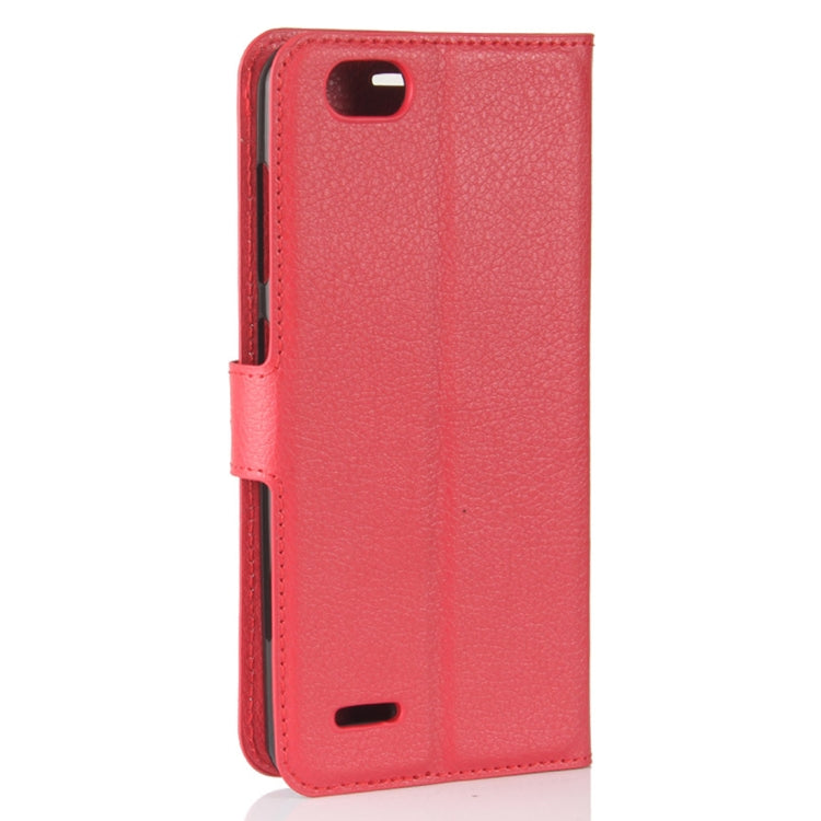 ZTE Blade Force / N9517 Litchi Texture Horizontal Flip Leather Case with Holder & Card Slots & Wallet