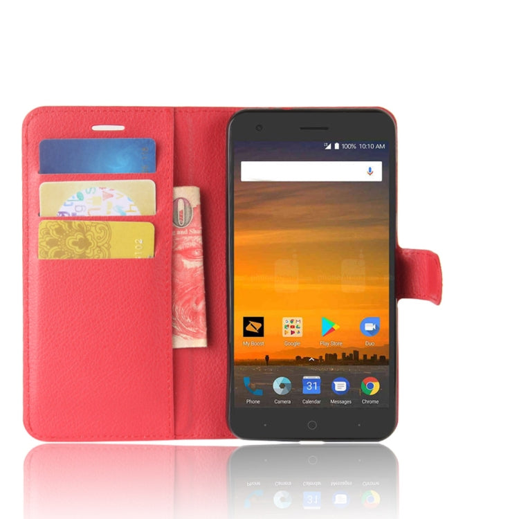 ZTE Blade Force / N9517 Litchi Texture Horizontal Flip Leather Case with Holder & Card Slots & Wallet