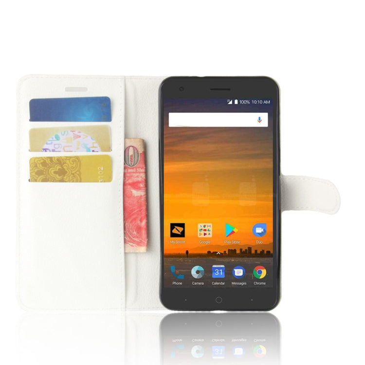 ZTE Blade Force / N9517 Litchi Texture Horizontal Flip Leather Case with Holder & Card Slots & Wallet