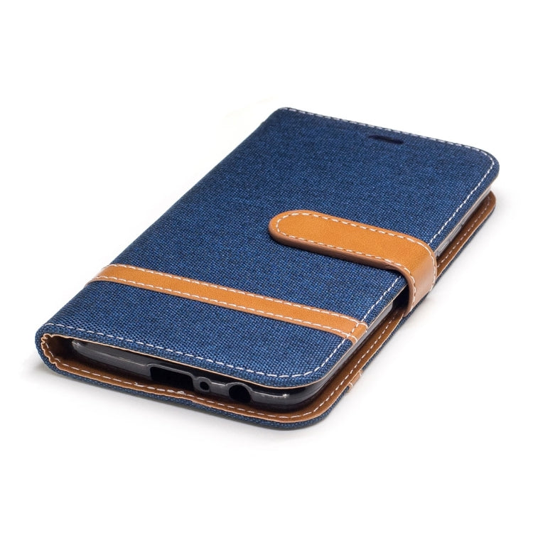 For Motorola Moto G5 Plus Denim Texture Leather Case with Holder & Card Slots & Wallet & Lanyard