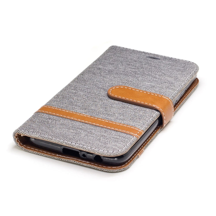 For Motorola Moto G5 Plus Denim Texture Leather Case with Holder & Card Slots & Wallet & Lanyard