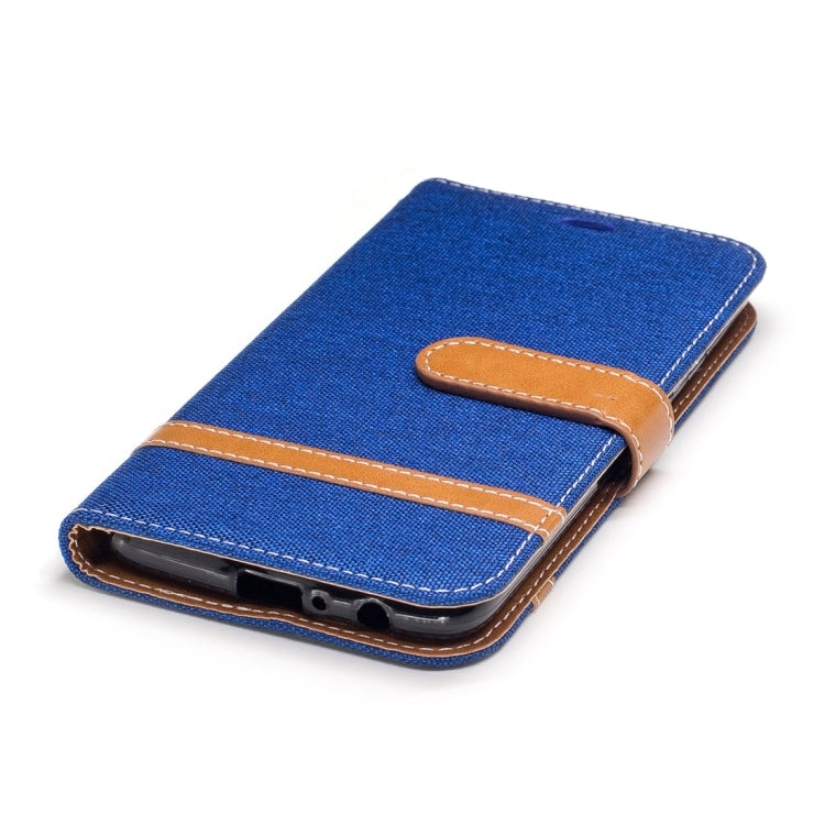 For Motorola Moto G5 Plus Denim Texture Leather Case with Holder & Card Slots & Wallet & Lanyard