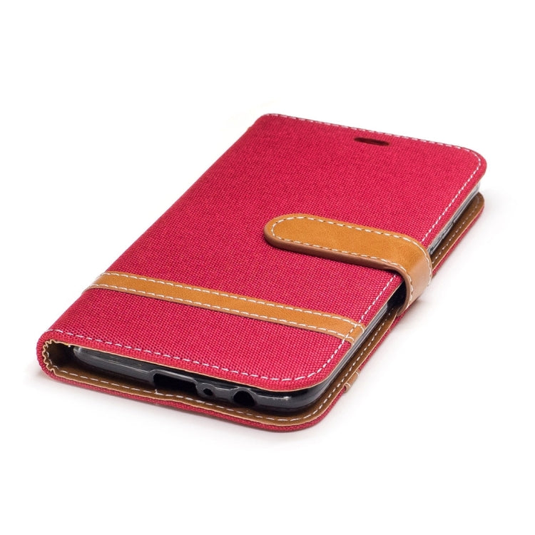 For Motorola Moto G5 Plus Denim Texture Leather Case with Holder & Card Slots & Wallet & Lanyard