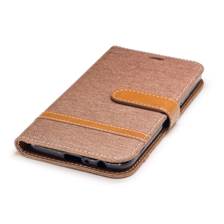 For Motorola Moto G5 Plus Denim Texture Leather Case with Holder & Card Slots & Wallet & Lanyard