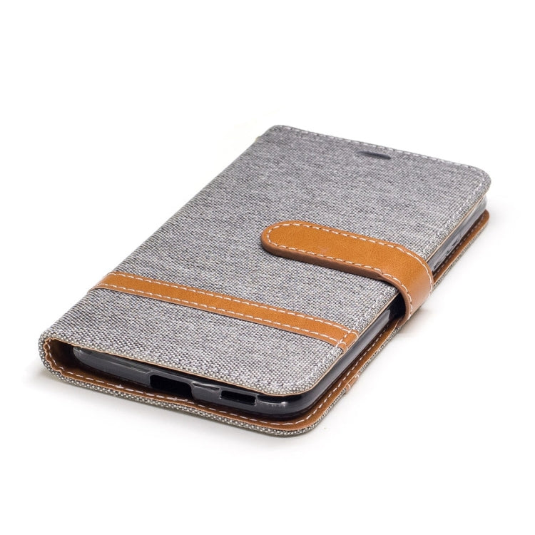 For Motorola Moto G (5th Gen.) Denim Texture Leather Case with Holder & Card Slots & Wallet & Lanyard