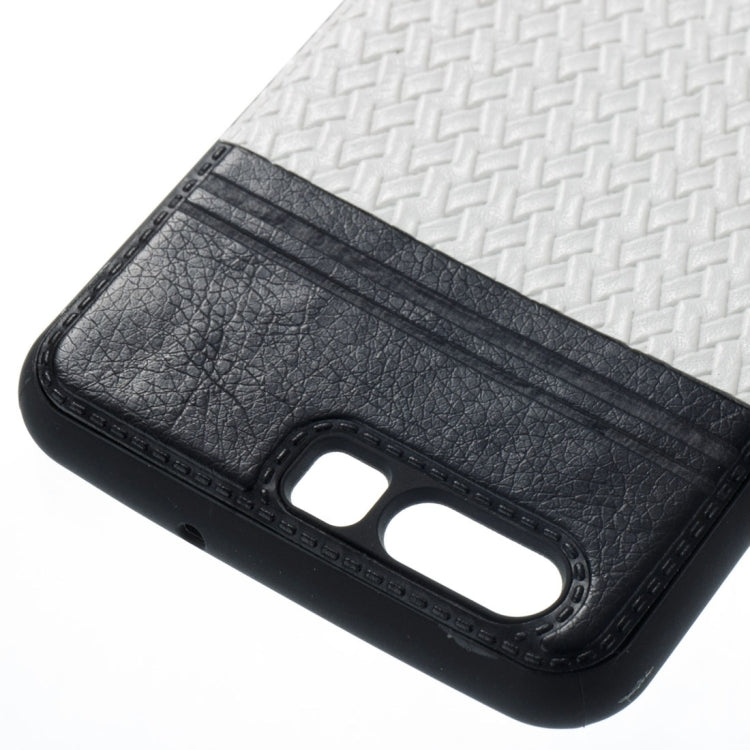 For Huawei  P10 Electroplating Knit Texture TPU Paste Skin Protective Case