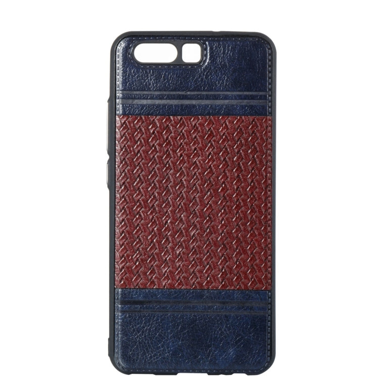 For Huawei  P10 Electroplating Knit Texture TPU Paste Skin Protective Case