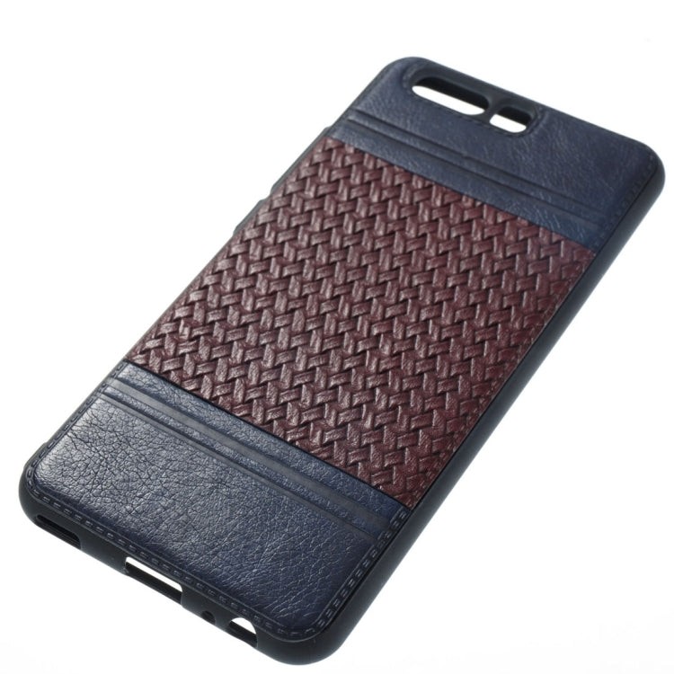 For Huawei  P10 Electroplating Knit Texture TPU Paste Skin Protective Case