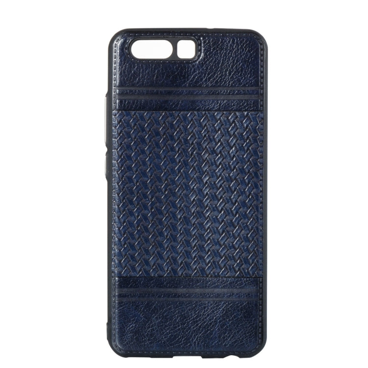 For Huawei  P10 Electroplating Knit Texture TPU Paste Skin Protective Case