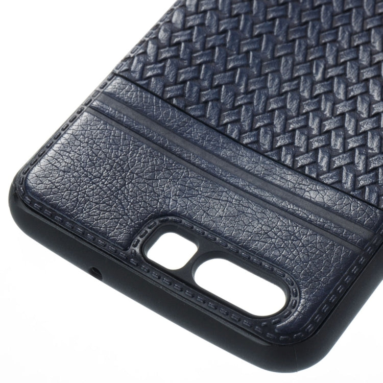 For Huawei  P10 Electroplating Knit Texture TPU Paste Skin Protective Case