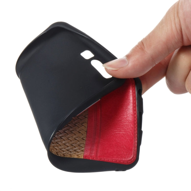 For Huawei  P10 Electroplating Knit Texture TPU Paste Skin Protective Case