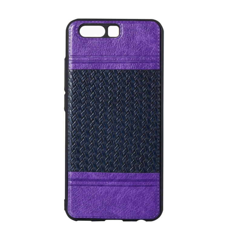 For Huawei  P10 Electroplating Knit Texture TPU Paste Skin Protective Case