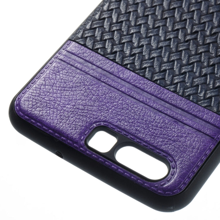 For Huawei  P10 Electroplating Knit Texture TPU Paste Skin Protective Case