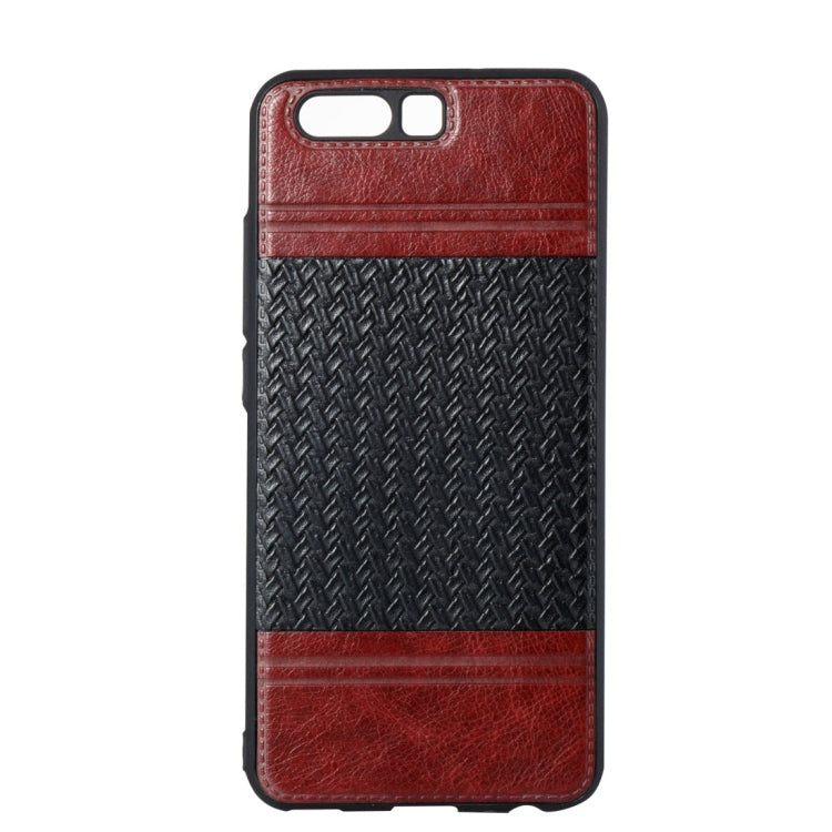 For Huawei  P10 Electroplating Knit Texture TPU Paste Skin Protective Case