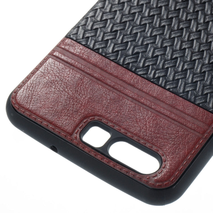 For Huawei  P10 Electroplating Knit Texture TPU Paste Skin Protective Case