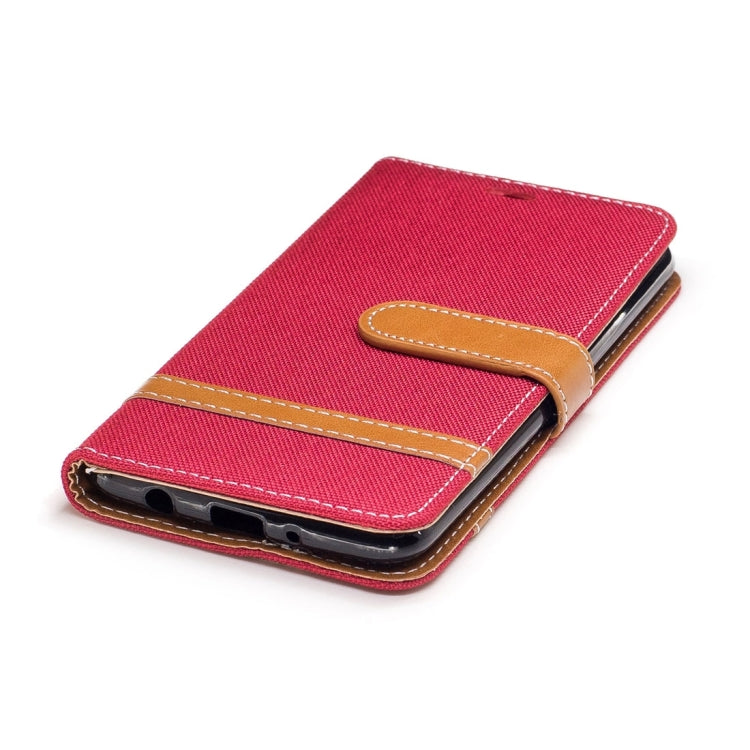 For LG K8 (2017) (EU Version) Denim Texture Leather Case with Holder & Card Slots & Wallet & Lanyard