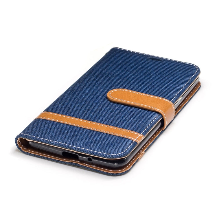 For LG K4 (2017) (EU Version) Denim Texture Leather Case with Holder & Card Slots & Wallet & Lanyard