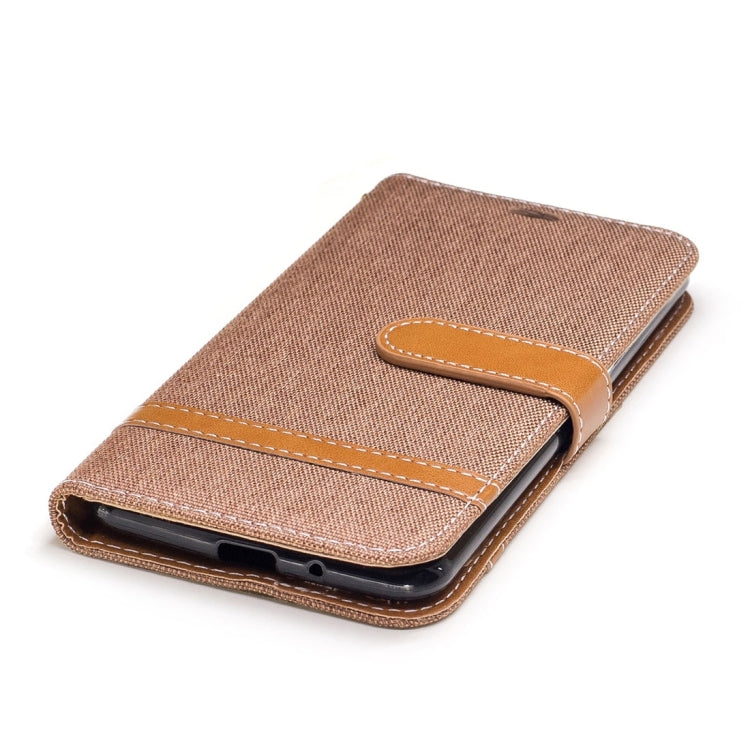 For LG K4 (2017) (EU Version) Denim Texture Leather Case with Holder & Card Slots & Wallet & Lanyard