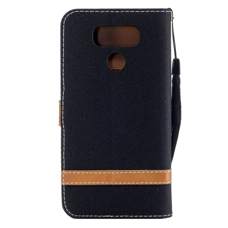 For LG G6 Denim Texture Leather Case with Holder & Card Slots & Wallet & Lanyard