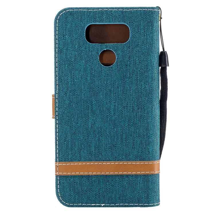 For LG G6 Denim Texture Leather Case with Holder & Card Slots & Wallet & Lanyard