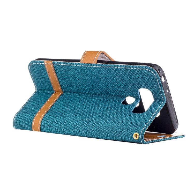 For LG G6 Denim Texture Leather Case with Holder & Card Slots & Wallet & Lanyard