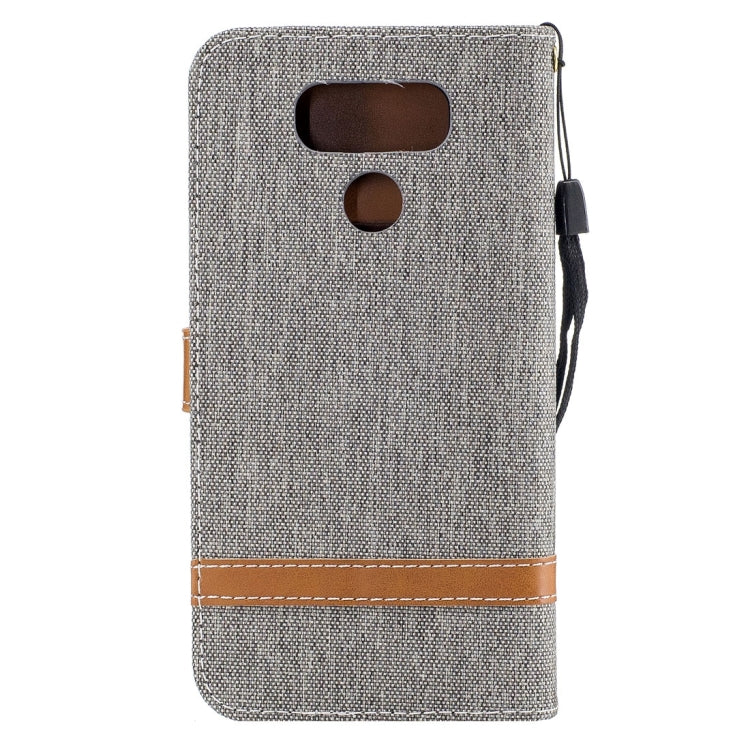 For LG G6 Denim Texture Leather Case with Holder & Card Slots & Wallet & Lanyard