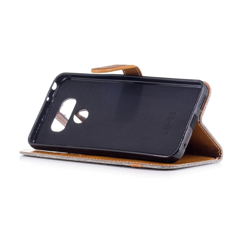 For LG G6 Denim Texture Leather Case with Holder & Card Slots & Wallet & Lanyard