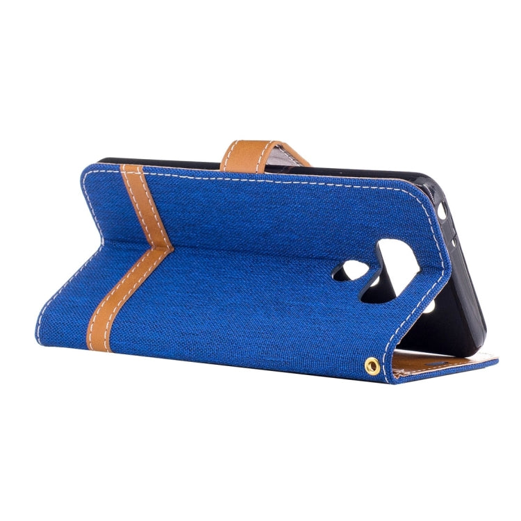 For LG G6 Denim Texture Leather Case with Holder & Card Slots & Wallet & Lanyard