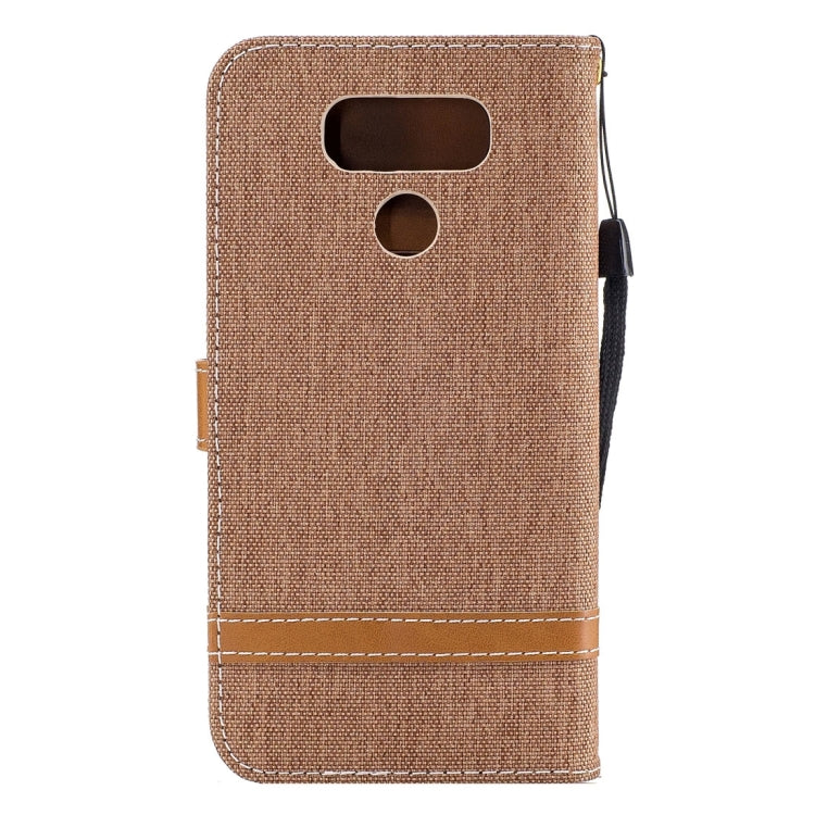For LG G6 Denim Texture Leather Case with Holder & Card Slots & Wallet & Lanyard