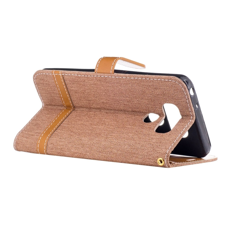 For LG G6 Denim Texture Leather Case with Holder & Card Slots & Wallet & Lanyard