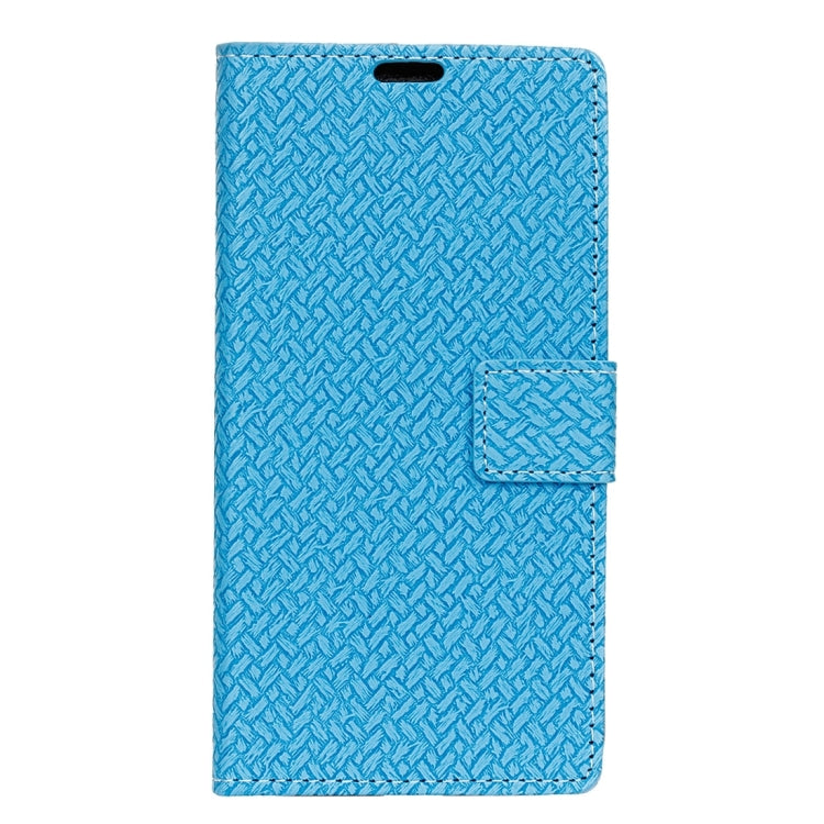 For Wiko U Feel Weaving Texture Horizontal Flip PU Leather Case with Holder & Card Slots & Wallet & Photo Frame