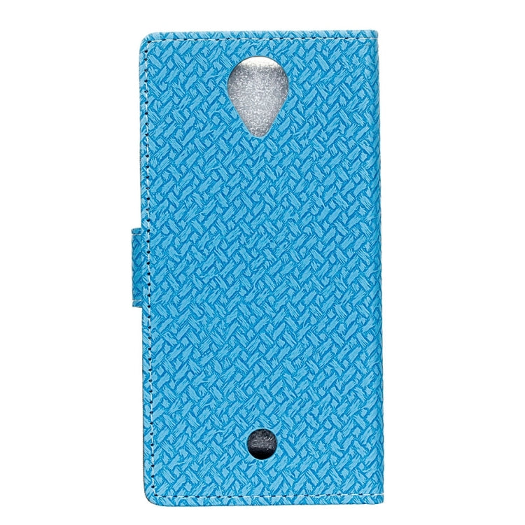 For Wiko U Feel Weaving Texture Horizontal Flip PU Leather Case with Holder & Card Slots & Wallet & Photo Frame